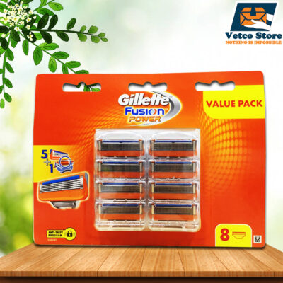 Lưỡi Dao Cạo Râu Gillette Fusion Power(Vỉ 8 cái)
