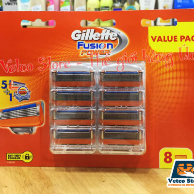 Lưỡi dao cạo râu Gillette Fusion Power Vỉ 8 lưỡi 3