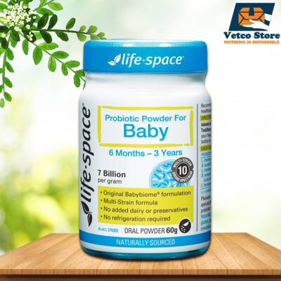 Men vi sinh Probiotic Powder for Baby (6 tháng-3 tuổi) Life Space 60g của Úc (Hộp)