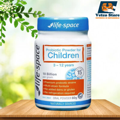 Men vi sinh Probiotic Powder for Children (3-12 tuổi) Life Space 60g của Úc