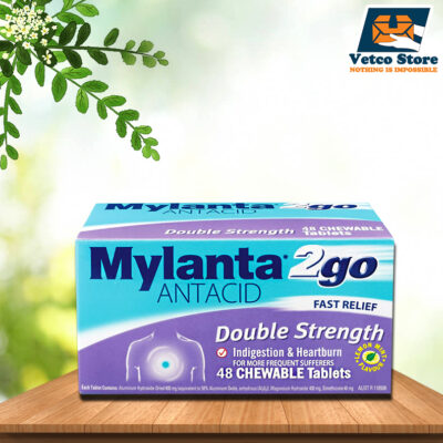 Mylanta 2go 48 viên nhai - trị dạ dày ợ nóng, khó tiêu
