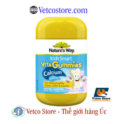 Natures Way Kids Smart Vita Gummies Calcium Vitamin D 60v1