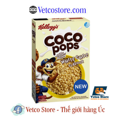 Ngũ cốc Kelloggs Coco Pops White Chocolate Flavour 350g 1