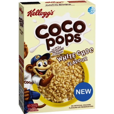 Ngũ cốc Kelloggs Coco Pops White Chocolate Flavour 350g 1