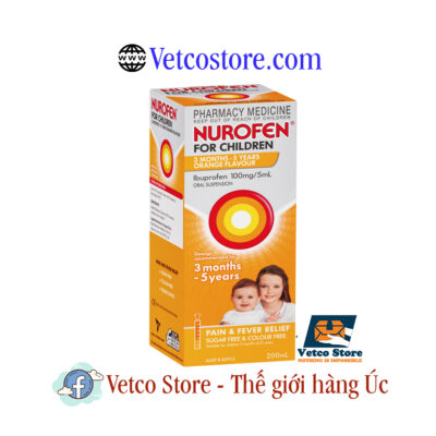 Nurofen 3 tháng đến 15 tuổi vị cam 2