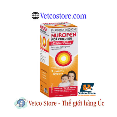 Nurofen 3 tháng đến 15 tuổi vị dâu 2