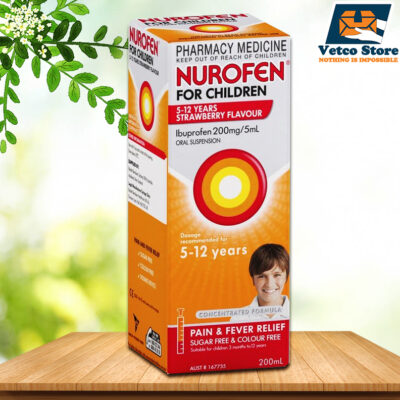 Nurofen Giảm Đau Hạ Sốt Cho Trẻ 5 - 12 tuổi Vị Dâu 200ml
