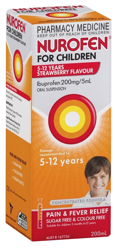 Nurofen 5 đến 12 tuổi vị dâu 1