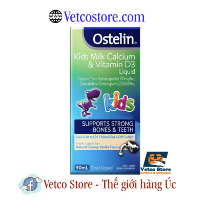 Ostelin Kids Milk Calcium and Vitamin D3 Liquid 90ml 2