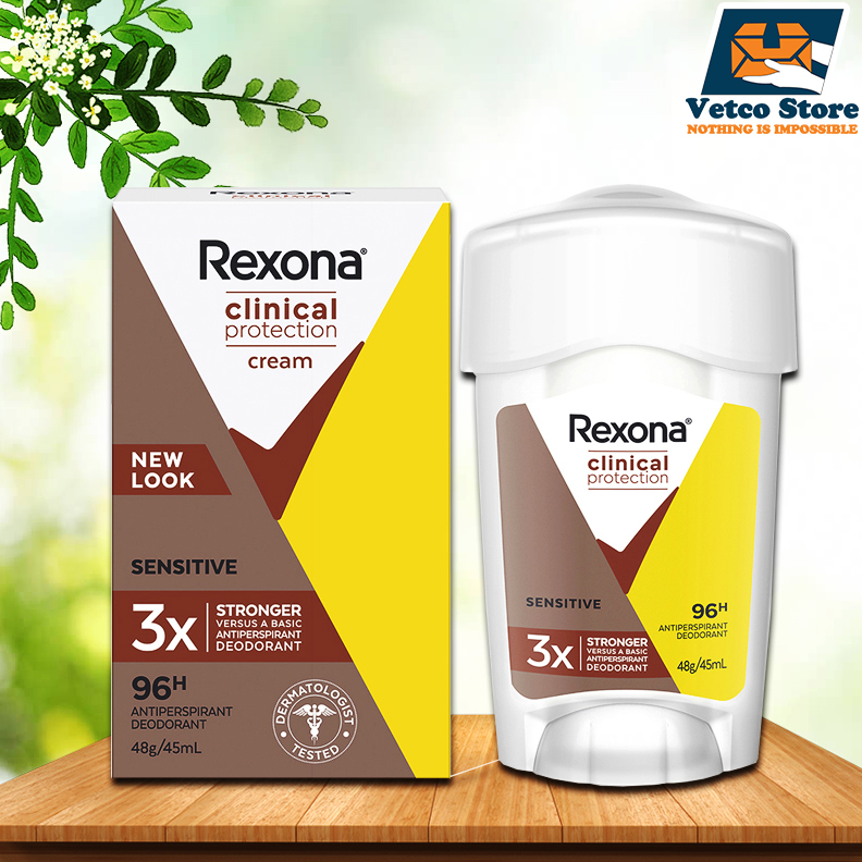 Sáp Khử Mùi Rexona Clinical Protection Cream Sensitive 48g/45ml
