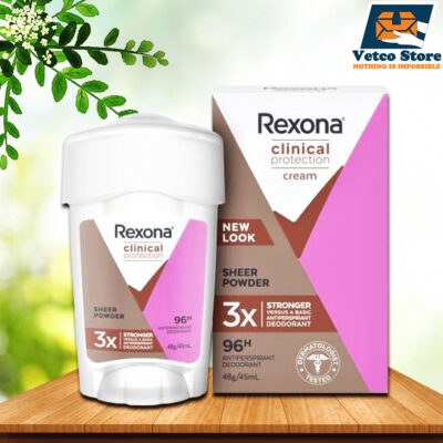 Sáp Khử Mùi Rexona Clinical Protection Cream Sheer Powder 48g/45ml