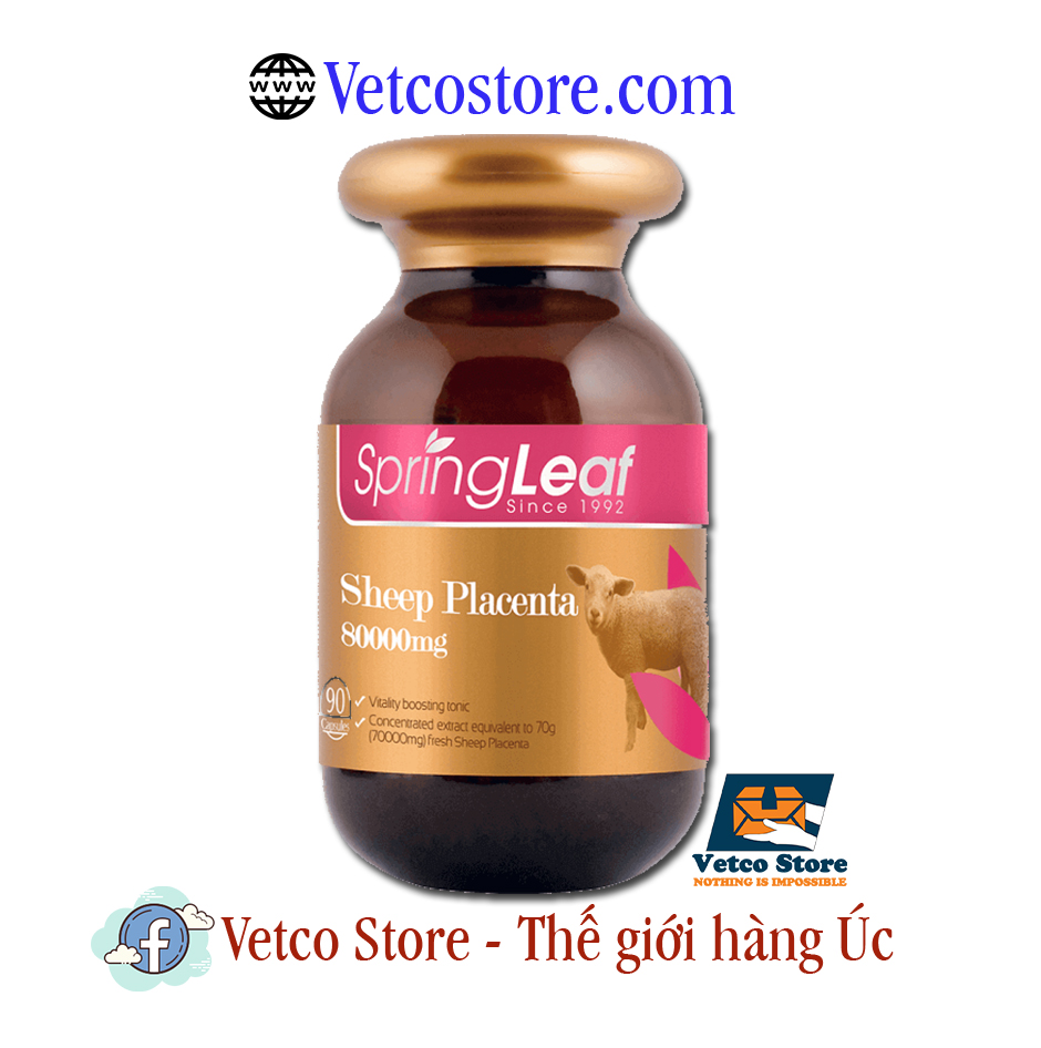 Spring Leaf Sheep Placenta 80000mg 90 viên 1