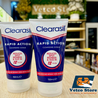 Sữa rửa mặt Clearasil Rapid Action Cleansing Scrub 150ml1-1