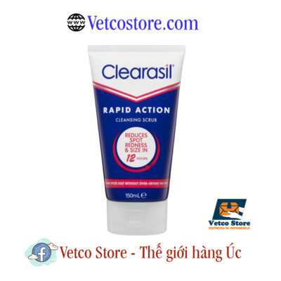Sữa rửa mặt Clearasil Rapid Action Cleansing Scrub 150ml1
