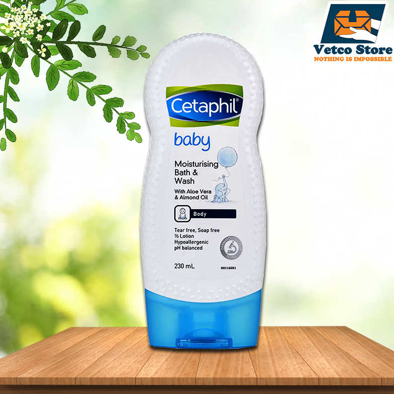 Sữa tắm Cetaphil Moisturizing Bath & Wash baby 230ml Của Úc