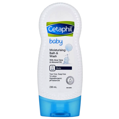 Sữa tắm Cetaphil Moisturizing Bath and Wash baby 230ml 1