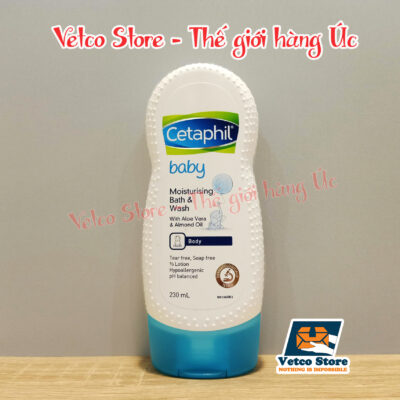Sữa tắm Cetaphil Moisturizing Bath and Wash baby 230ml 3