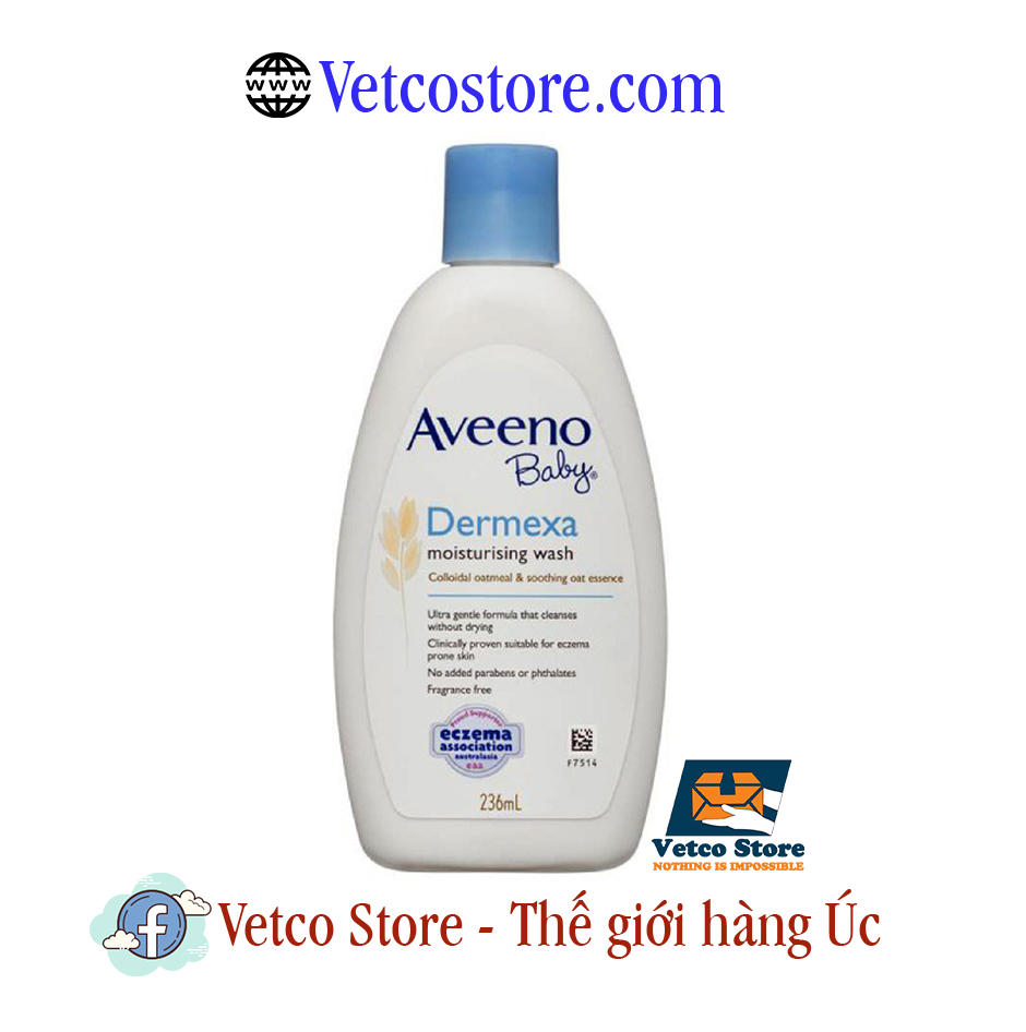 Sữa tắm dưỡng ẩm trị chàm cho bé Aveeno Baby Moisturizer Wash 236ml 1