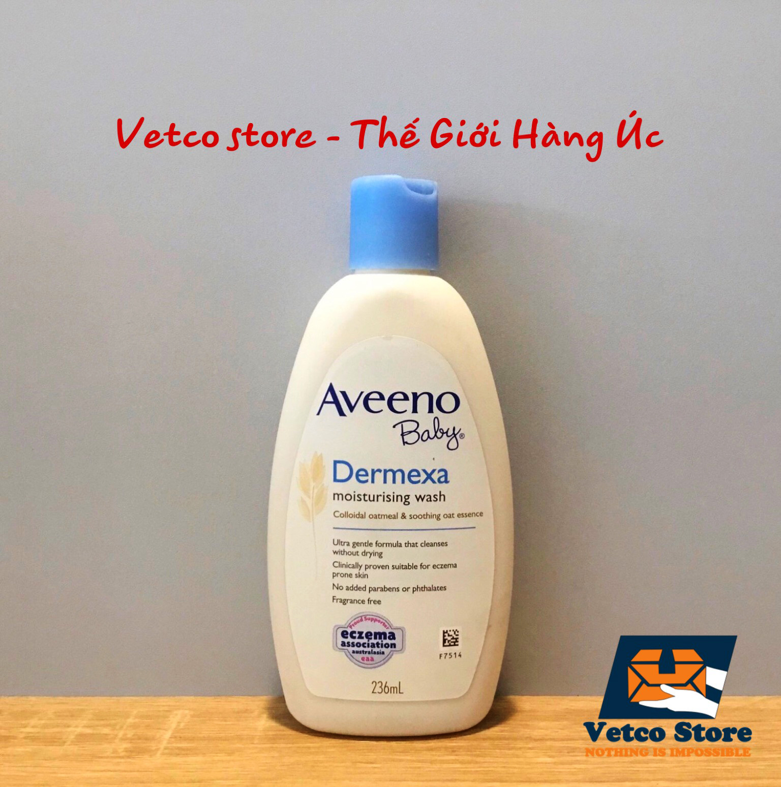 Sữa tắm dưỡng ẩm trị chàm cho bé Aveeno Baby Moisturizer Wash 236ml 2