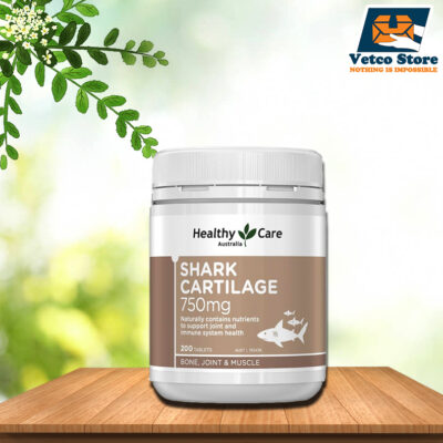 Sụn Vi Cá Mập Shark Cartilage 750mg Healthy Care 200 viên