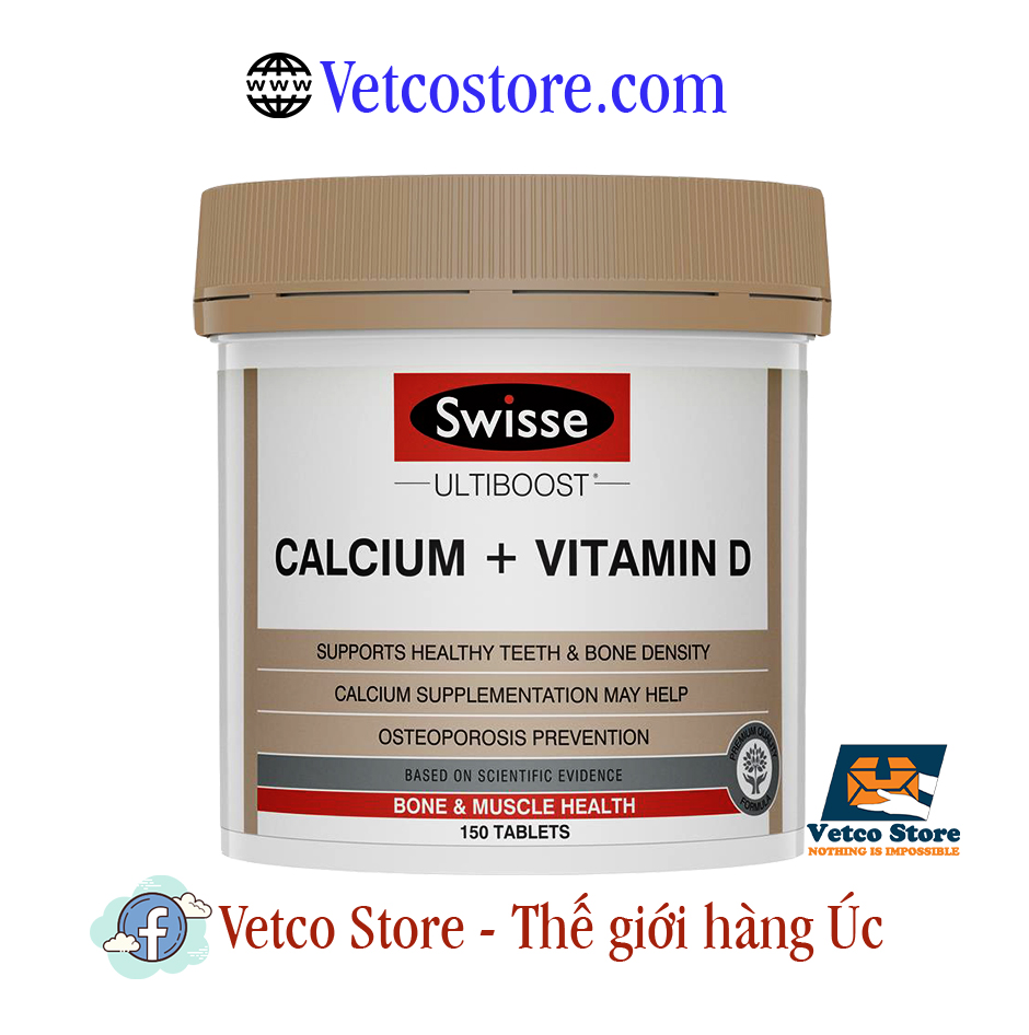 Swisse Calcium và Vitamin D 150 viên 1