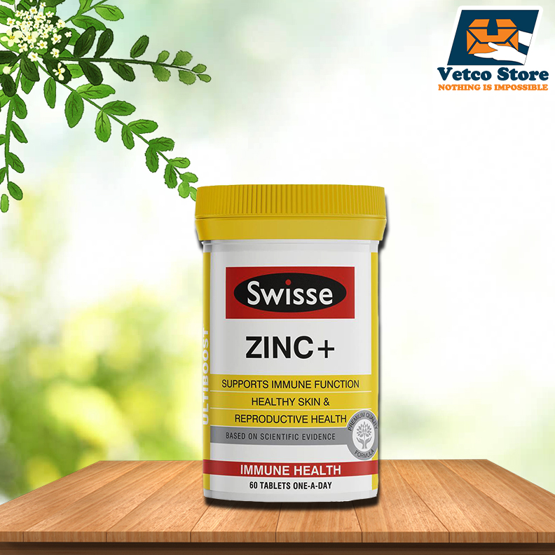 Viên Uống Bổ Sung Kẽm Swisse 60 Viên