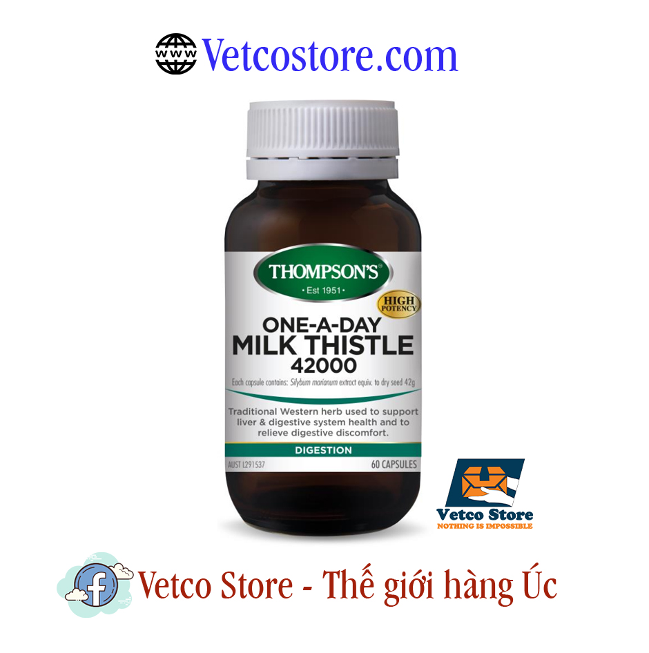 Thompson Oneaday Milk Thistle 42000 60 viên 1