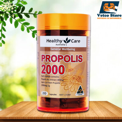 Viên Uống Keo Ong Healthy Care Propolis 2000 200 viên