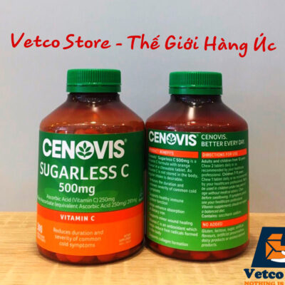 Viên nhai vitamin C Cenovis Sugarless 500mg 300v 2