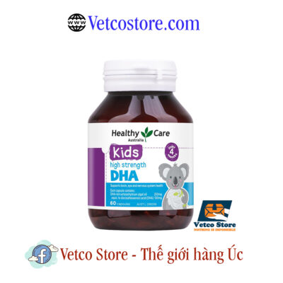 Viên uống DHA Healthy Care high strength cho bé 60v 3