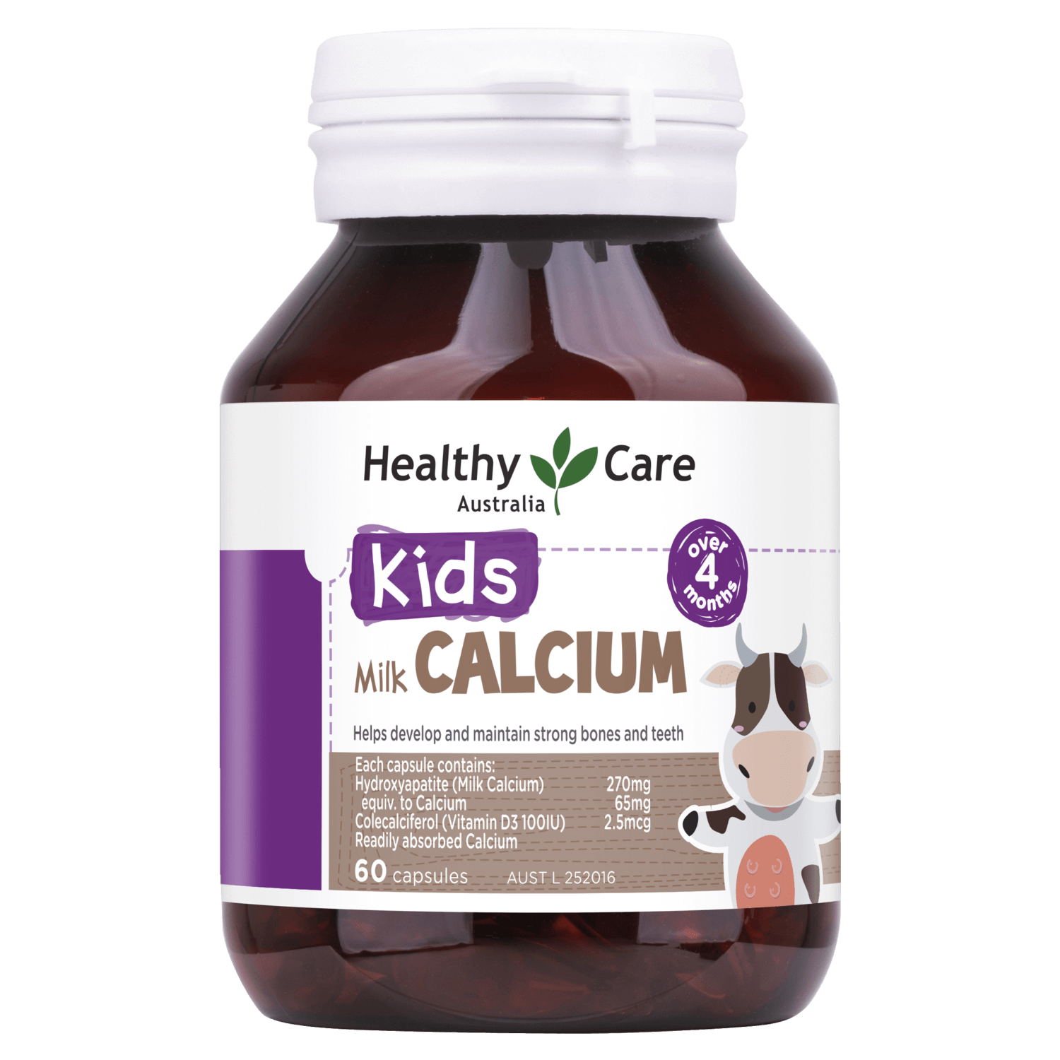 Viên uống Milk Calcium Healthy care cho bé 60 viên 2