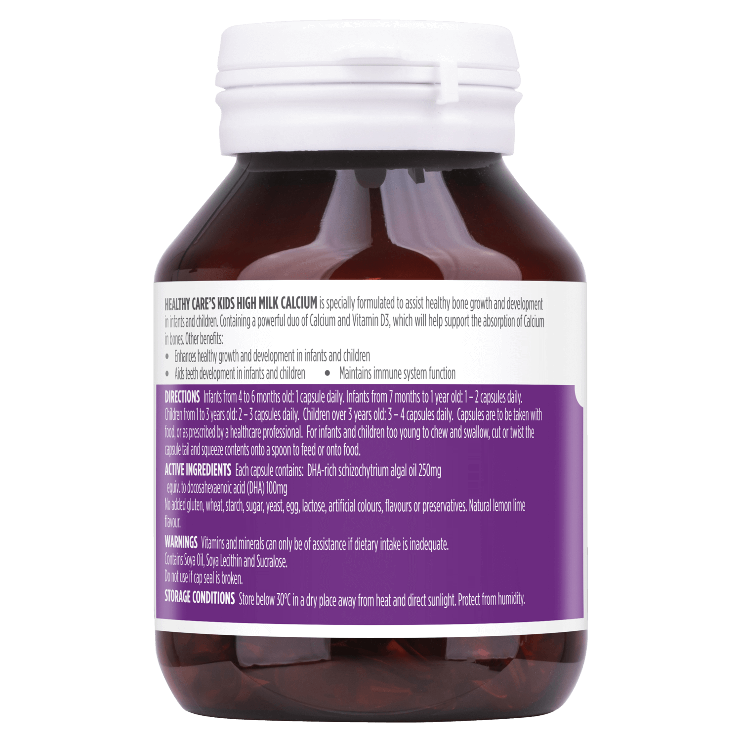 Viên uống Milk Calcium Healthy care cho bé 60 viên 4