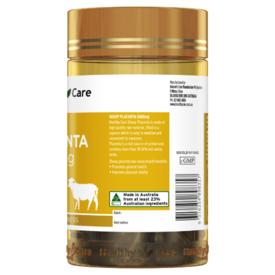 Viên uống nhau thai cừu Healthy Care Sheep Placenta 5000mg 100 viên 4