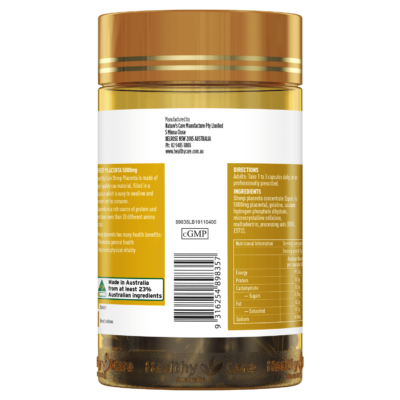 Viên uống nhau thai cừu Healthy Care Sheep Placenta 5000mg 100 viên 5