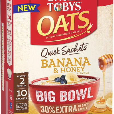 Yến mạch Uncle Tobys Banana and Honey Big Bowl 460g 1
