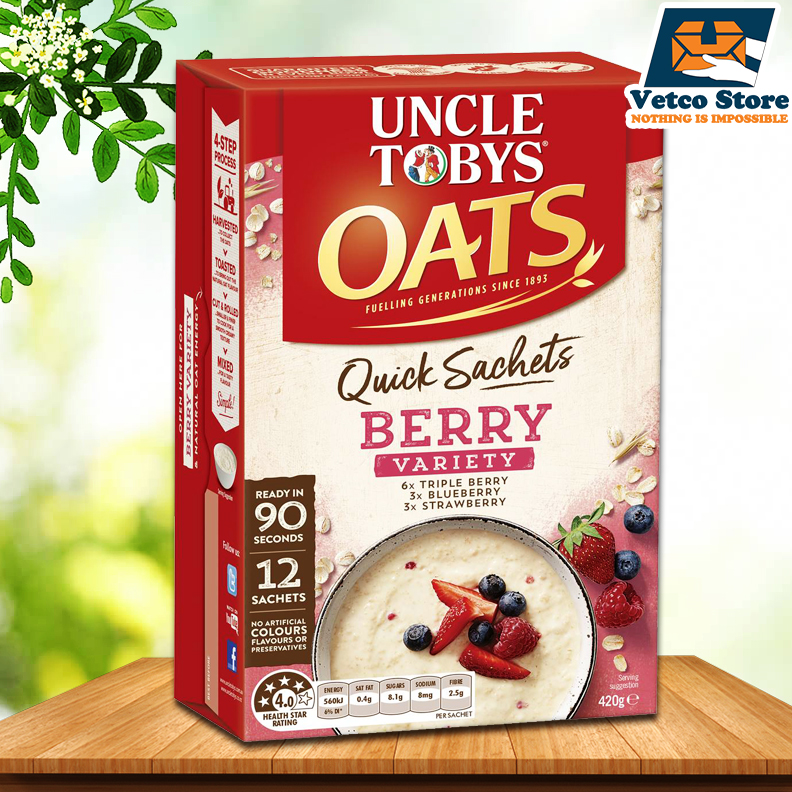 Yến mạch Uncle Tobys vị Berry 420g