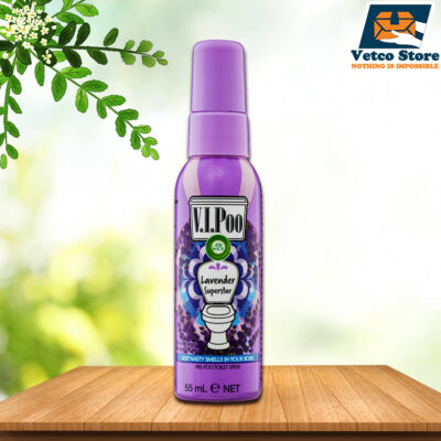 Chai Xịt Khuẩn Khử Mùi Toilet V.I.Poo Hương Lavender 55ml