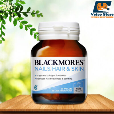 Viên uống đẹp da, móng, tóc Blackmores Nails Hair & Skin 60 viên