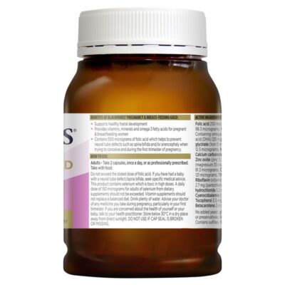 Blackmores Pregnancy BreastFeeding Gold 180 viên 3