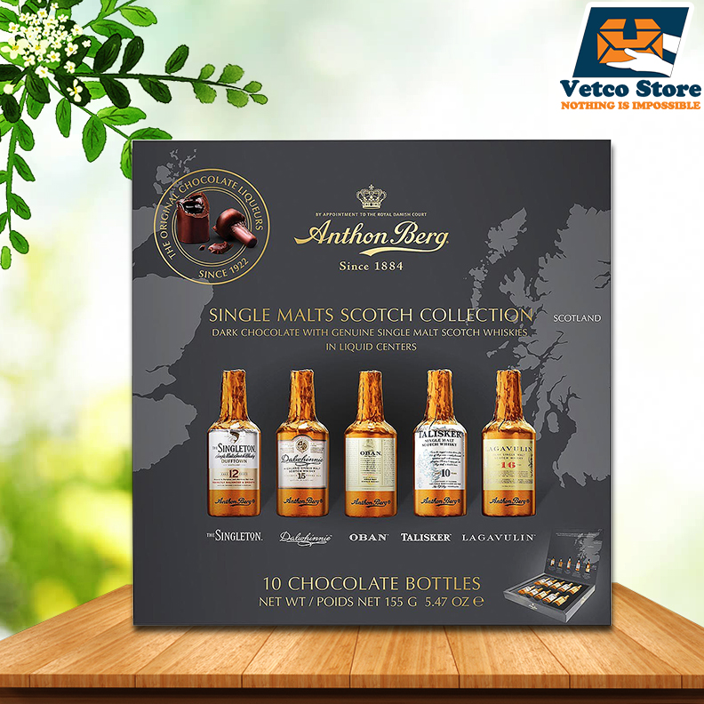 Chocolate rượu Anthon Berg hộp 10 chai 155g