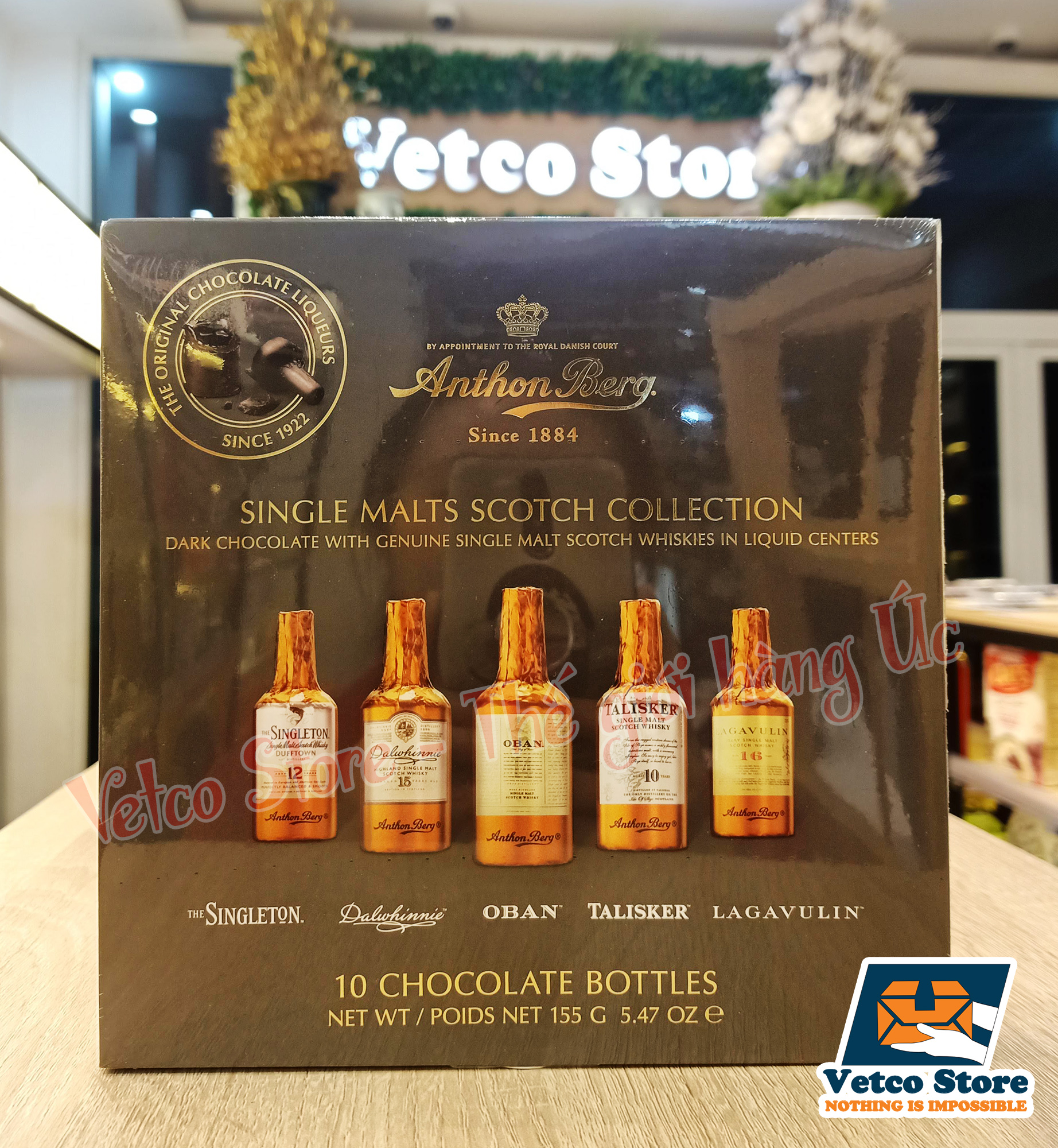 Chocolate rượu Anthon Berg hộp 10 chai 155g 5