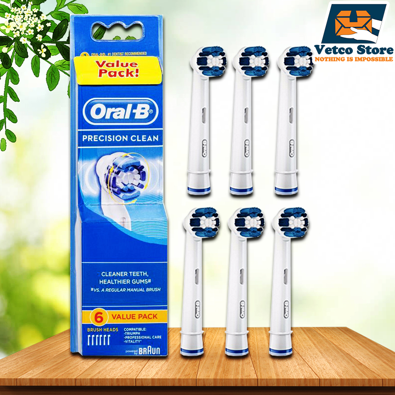 Đầu Bàn Chải Oral-B Precision (Set 6 Cái)