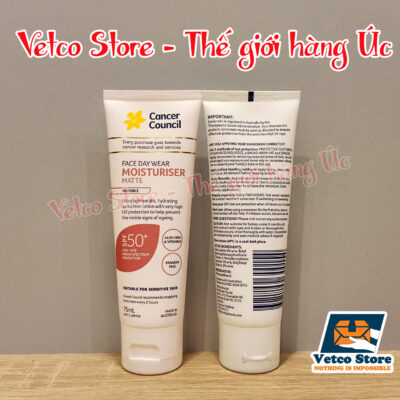 Kem Chống Nắng Cancer Council Moisturizer for sensitive skin Invisible SPF 50 75ml 3