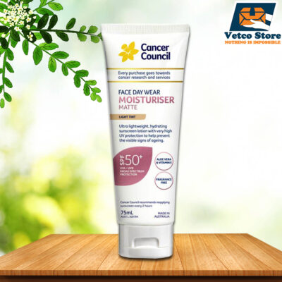 Kem Chống Nắng Dưỡng Ẩm Làm Sáng Da Cho Da Nhạy Cảm Cancer Council SPF 50+ 75ml