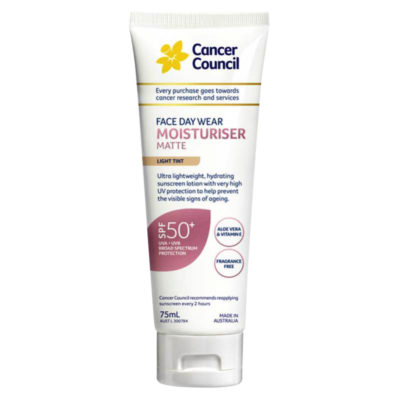 Kem Chống Nắng Cancer Council Moisturizer for sensitive skin Light Tint SPF 50 75ml 2