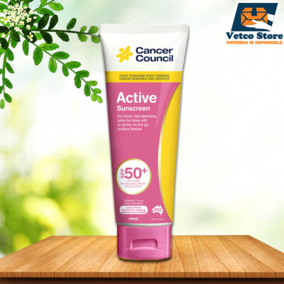 Kem chống nắng Cancer Council Active SPF 50+ 110ml