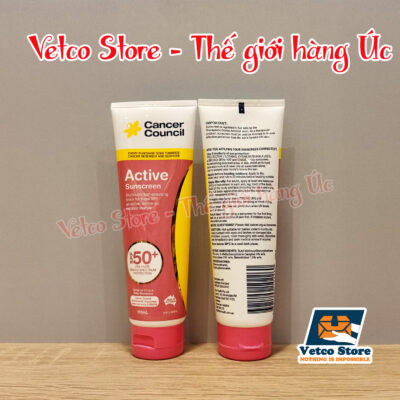 Kem chống nắng Cancer Council Active SPF 50 110ml 3