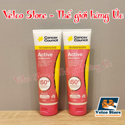 Kem chống nắng Cancer Council Active SPF 50 110ml 4