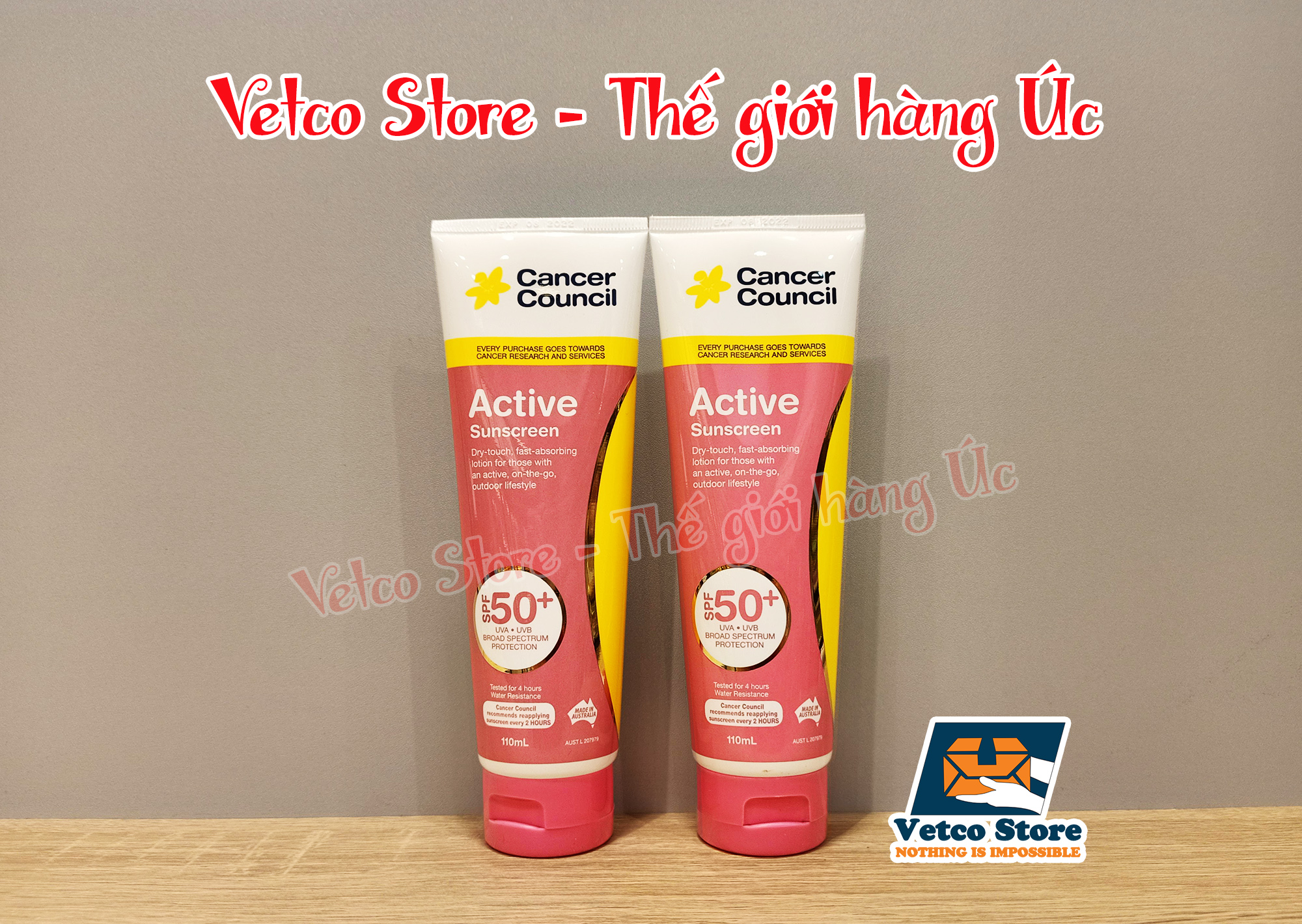 Kem chống nắng Cancer Council Active SPF 50 110ml 4