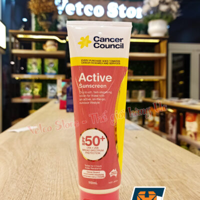 Kem chống nắng Cancer Council Active SPF 50 110ml 5